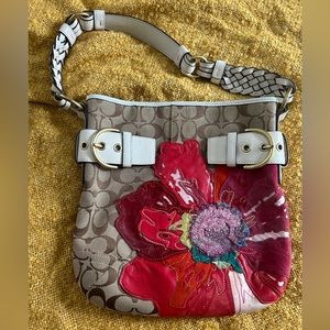 Coach flowered bag.